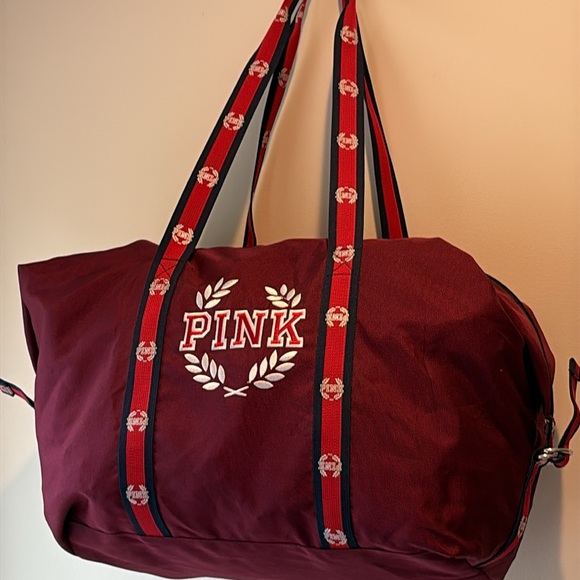 PINK Victoria's Secret Burgundy Tote Bag - Picture 16 of 16